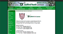 Desktop Screenshot of guilfordlax.com